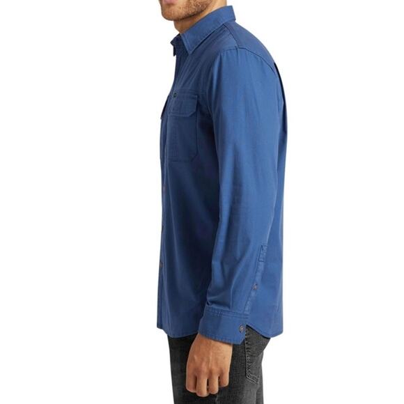 Lee Premium Select Men's Stretch Canvas Utility Long Sleeve Button Down Shirt M - Picture 4 of 6